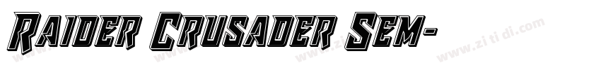 Raider Crusader Sem字体转换